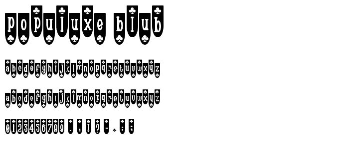 Populuxe Blub font